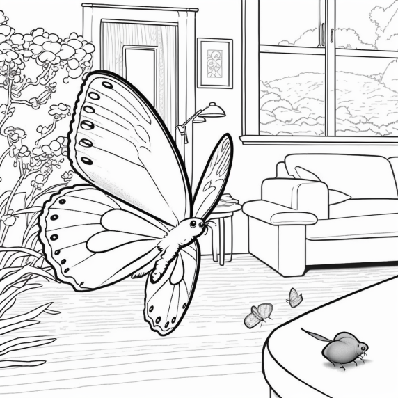 drawing a simple butterfly