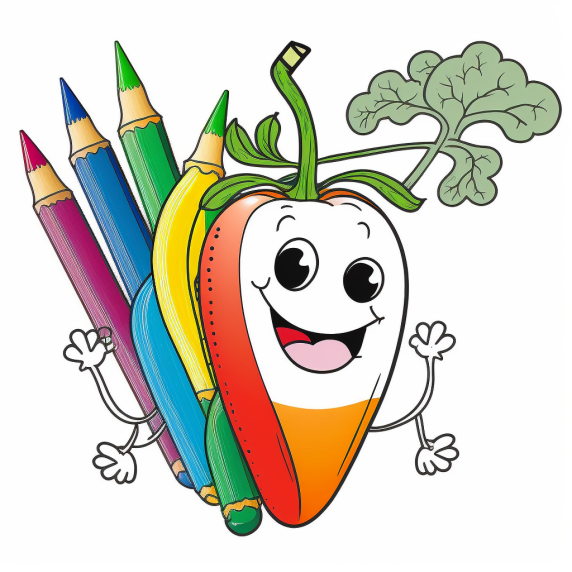 Vegetables drawing