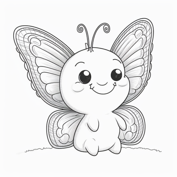 simple butterfly drawing