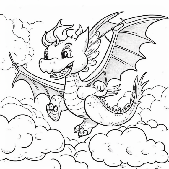 easy dragon drawing