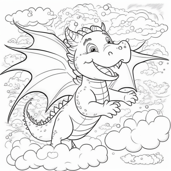 drawing dragon