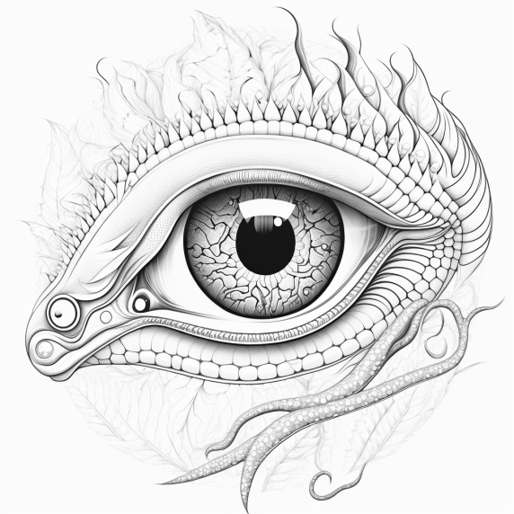 snake eye drawing