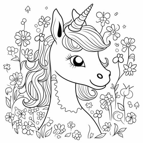 beautiful unicorn drawing