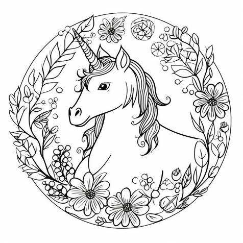 beautiful unicorn drawing