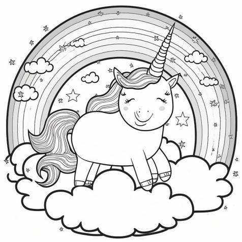 simple unicorn drawing