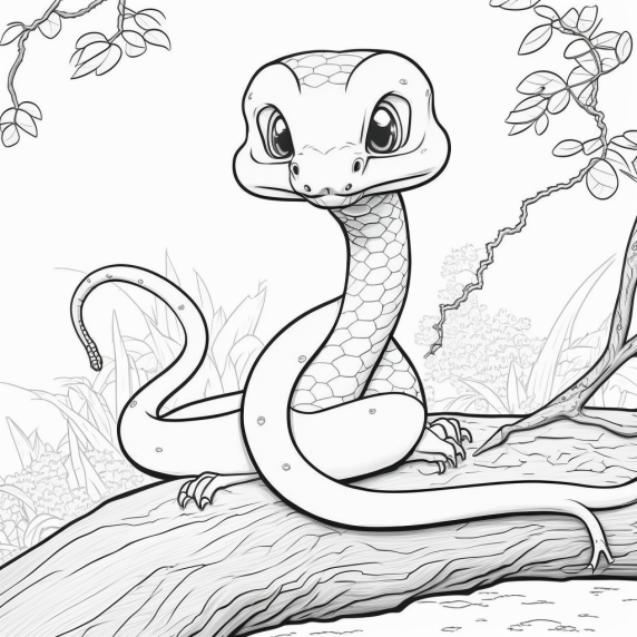 simple snake drawing