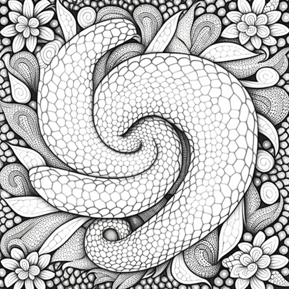 snake skin drawing