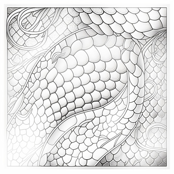 snake skin drawing