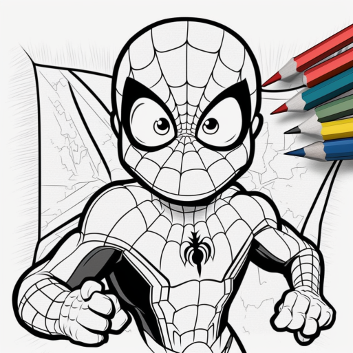spider man drawing